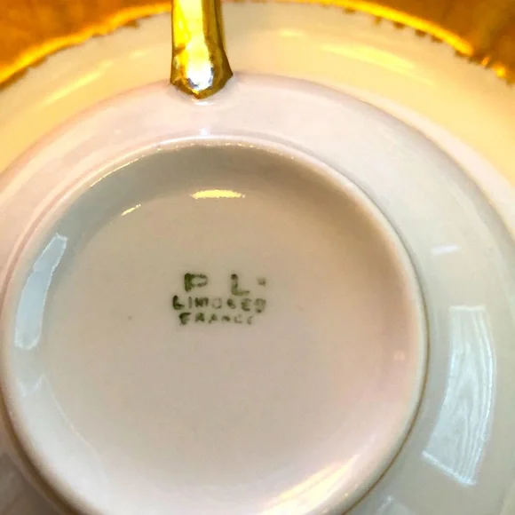 GRATIS- EUC- Pristine PL Limoges France, M. Redon Teacup & Saucer - Picture 13 of 13